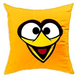 Poduszka dekoracyjna Angry Birds AB016, żółta, dł.40 x szer.40 cm