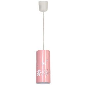 Lampa wisząca ALDEX Pipi, 1x60 W, E27, różowa, 80x11,5x11,5 cm