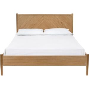Rama łóżka 140x200 cm, styl skandynawski, dębowe nogi