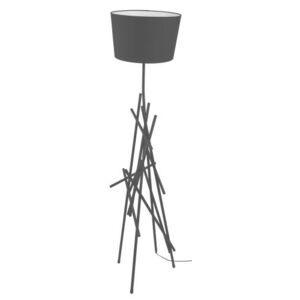Lampa podłogowa SPOT LIGHT Glenn, czarna, 162x45x45 cm
