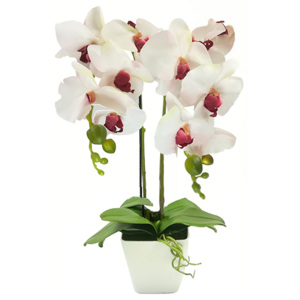 Sztuczny STORCZYK różowy kwiatek kwiat orchidea