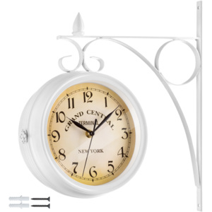 Zegar ścienny w stylu vintage biały