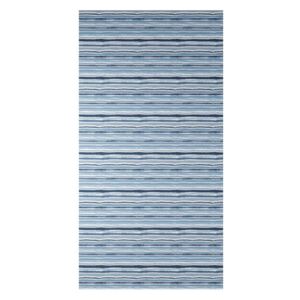Zasłona TEKSTYLIALAND Papierowe morze II, niebiesko-czarna, 140x260 cm