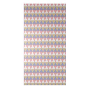 Zasłona TEKSTYLIALAND Multitrójkąty, różowo-złota, 140x260 cm