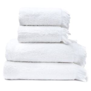 Zestaw 4 białych ręczników ze 100% bawełny Bonami, 50x90+70x140 cm