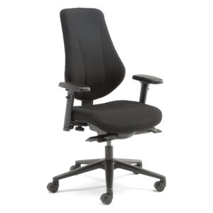 Krzesło biurowe Alford z podłokietnikami czarne
