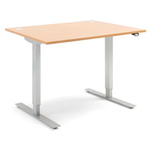 Flexus proste biurko elektryczny 1200x800 mm buk laminat