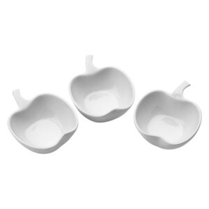 Zestaw 3 porcelanowych misek do serwowania Premier Housewares Apple Shape