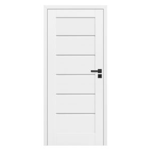 Drzwi bezprzylgowe pełne Toreno 80 lewe kredowo-białe