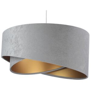 Szaro-złota lampa wisząca glamour - EX974-Tamo