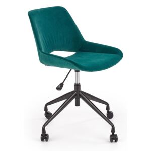 Fotel do biurka dla młodzieży Victor - ciemny zielony
