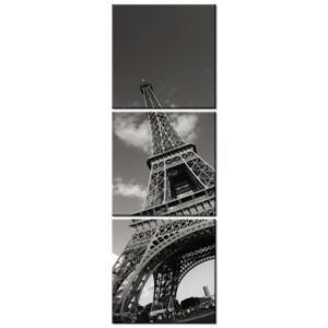 Obraz, Paryż Wieża Eiffla, 3 elementy, 30x90 cm
