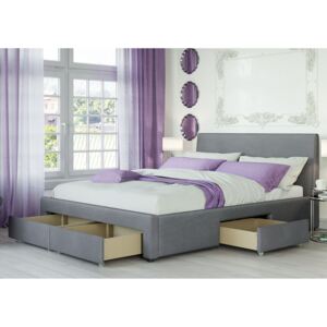 Łóżko z materacem tapicerowane sf803 180x200