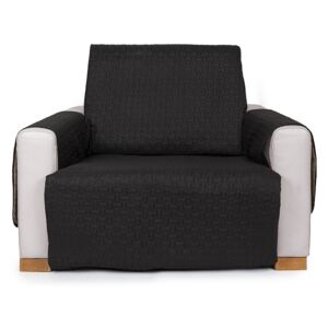 4Home Narzuta na fotel Doubleface czarna/szara, 60 x 220 cm, 60 x 220 cm