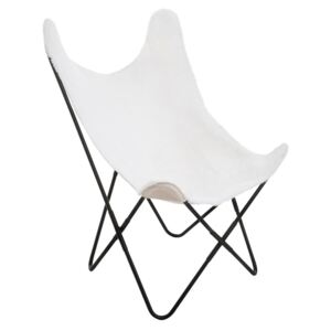 Leżanka TEDDY, krzesło w stylu skandynawskim, kolor biały