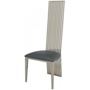 Krzesło glamour Parker Blue Eco - nowoczesne krzesło tapicerowane ekoskóra