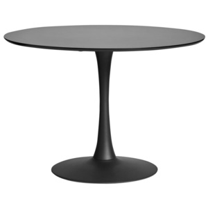 Okragły czarny stół do jadalni Marckeric Oda, ⌀ 110 cm