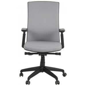 Krzesło biurowe obrotowe z wysuwem siedziska KB-8922B-S/SZARY, fotel biurowy