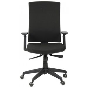 Krzesło biurowe obrotowe KB-8922B/CZARNY, fotel biurowy