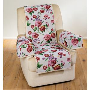 Trzyczęściowa osłona na krzesło "Kwiaty"