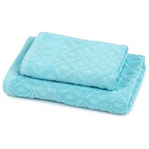 Zestaw Rio ręcznik i ręcznik kąpielowy jasnoniebieski, 50 x 100 cm, 70 x 140 cm