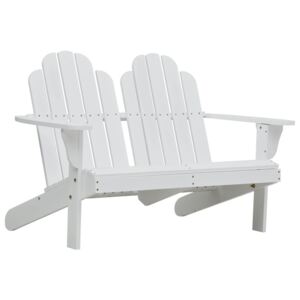 Krzesło VIDAXL Adirondack, białe, 83x84x124 cm