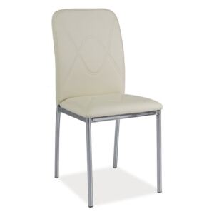 Krzesło H-623 Chrom Kremowy