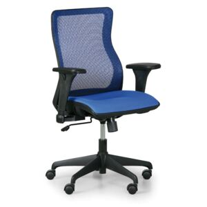 Krzesło biurowe Eric MF, niebieskie
