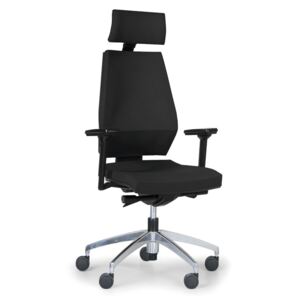 Antares Krzesło biurowe Motion z podpórką głowy, czarne