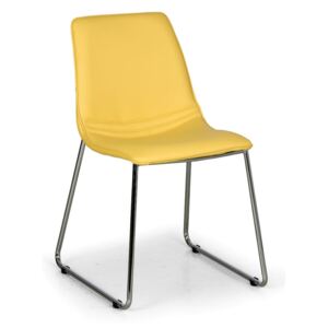 Krzesło SPRING, żółte, 4 szt
