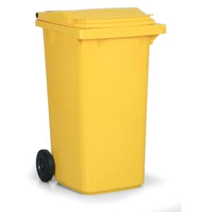 Plastikowy pojemnik na odpady CLD 240 litrów, żółty