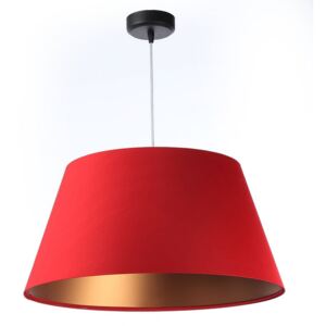 Lampa wisząca Nella z czerwonym stożkowym abażurem Czerwony