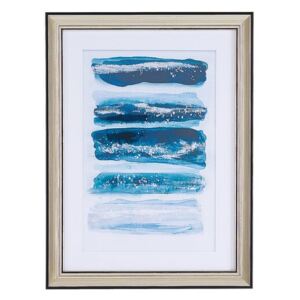 Obraz w ramie 30 x 40 cm niebieski FERATE