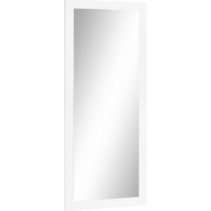 Prostokątne lustro z białą, matową ramą