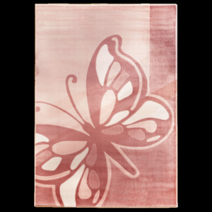 Dywan Butterfly, 133 x 190 cm - różowy
