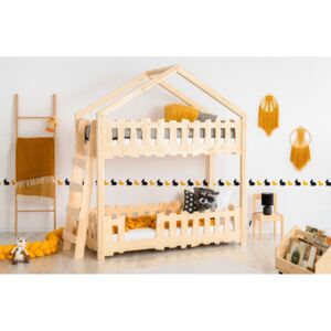 Łóżko piętrowe dziecięce drewniane - Zorin 4X