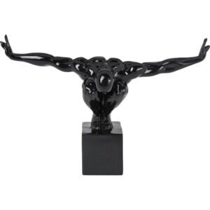 Figurka dekoracyjna Athlet 43x29 cm czarna