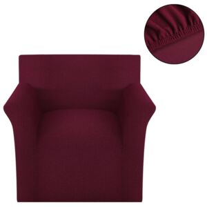 Elastyczny pokrowiec na sofę z poliestru, burgundowy