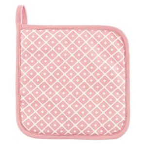 Komplet 2 różowych bawełnianych łapek Tiseco Home Studio Dot
