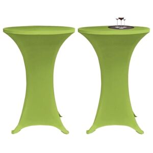 Elastyczne nakrycie stołu zielone 70 cm 2 szt