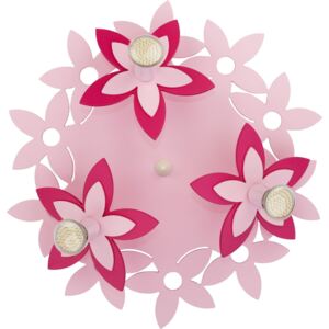 Plafon dziecięcy Flowers Pink 3 punktowy okrągły kwiaty 6895 - Nowodvorski