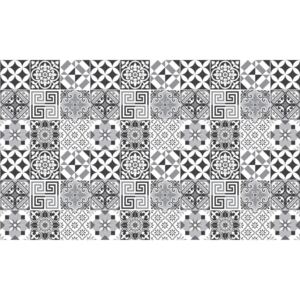 Zestaw 60 samoprzylepnych naklejek ściennych Ambiance Elegant Tiles Shade of Gray, 10x10 cm