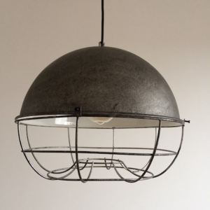 Brushed Grey Cage 35cm - lampa wisząca fabryczna