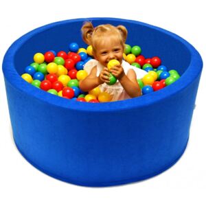 Suchy basen dla dzieci 90x40 z kulkami piłeczkami 7cm - Niebieski