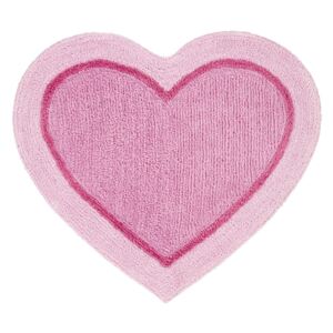 Różowy dziecięcy dywan w kształcie serca Catherine Lansfield, 50x80 cm
