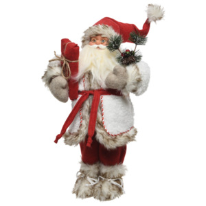 Kaemingk dekoracja świąteczna Święty Mikołaj z prezentem 22x17x45, BEZPŁATNY ODBIÓR: WROCŁAW!