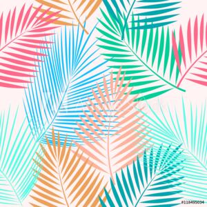 Fototapeta Liście z drzewa palmowego wzór