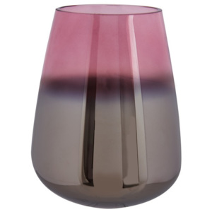 Różowy wazon szklany PT LIVING Oiled, wys. 23 cm