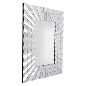 Galante prostokątne dekoracyjne lustro w lustrzanej ramie 140x80