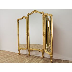 JAGUAR Classic Lustro Stojące Parawan Złote Dekoracyjne Glamour 175cm